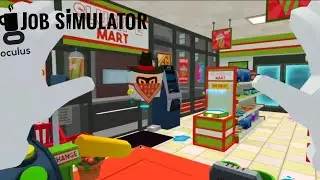 Working As A Store Clerk!? Gone Wrong! (Job Simulator VR) [Store Clerk].