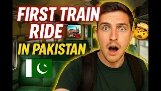British Backpacker&rsquo;s First Train Ride in Pakistan 🚂 - AI Vlog
