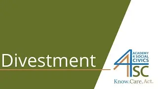 Divestment: Money Talks - Environment Series | Academy 4 Social Change