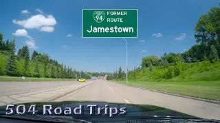 Road Trip #476 - I-94 Business Loop East (decommissioned) - Jamestown, North Dakota
