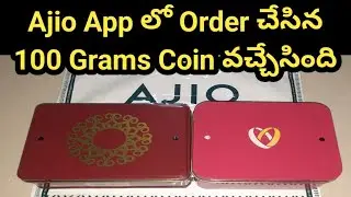 The 100 Grams Coin ordered on Ajio has arrived.. Let's review how it is..#Ajio Online Coins Review