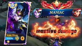 instant kill, massive damage, best for this hero🔥| OBSIDIA GAMEPLAY