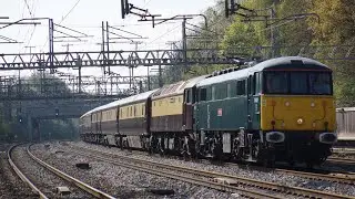 86401 Mons meg returns to the mainline working 5V42 Carnforth steamtown to rugby 28/4/23