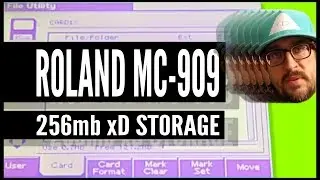 How to Use a 256mb xD Card with Roland MC-909 💾                     #RolandMC909 #storage #upgrade