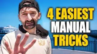 The 4 EASIEST manual tricks to learn for beginner skateboarders.