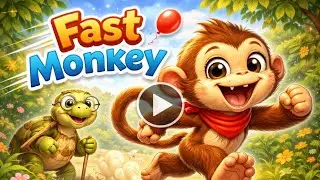 🌟 The Monkey and the Wise Turtle🎈 Short & Simple TitlesFast Monkey, 