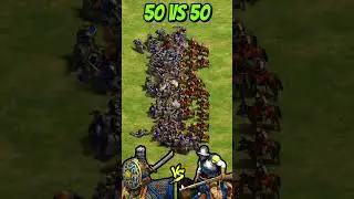 50 Savars vs 50 Conquistadors (AoE2) #Shorts #ageofempires #gaming