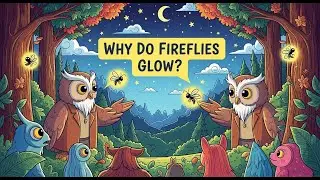 🦉✨ Why Do Fireflies Glow? | Uncle Owl Explains | Fun Tales for All |  Moral Story | Bedtime Story