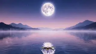 963 Hz Frequency of God (1:11:11) 🌕 Crown Chakra • Return to Oneness | Moonlit Lotus