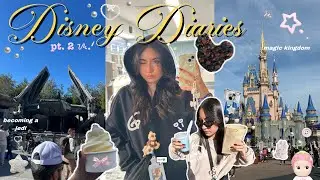 DISNEY DIARIES ✨🎀  pt.2 ⋆˙⟡ becoming a jedi 💙, yummy food 🥘, & exploring magic kingdom⭑.ᐟ