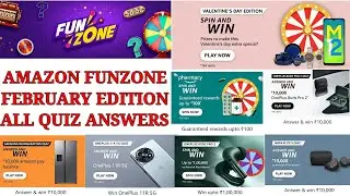 8 February 2023 | Amazon fun zone February edition all Quiz Answers | Valentine's edition pharmacy