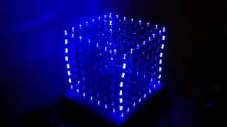 LED cube 8x8x8 using FPGA [Back view]