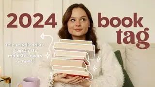 einde van het jaar BOOK TAG 2024 🤭 (favoriete serie, covers, grappigste boek & meer!)