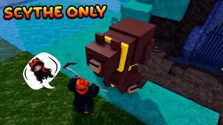 MENYELESAIKAN CHALLENGE SABIT BESAR/SCYTHE ONLY! | 99 NIGHTS IN THE FOREST