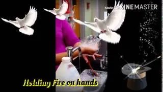 Holding Fire on hands