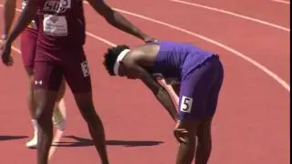 UNI track and field MVC championships - Brandon Carnes - 1st 200m