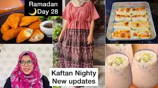 Ifthar vlog/ 1 മസാല 2 കടികൾ/easy snacks/party snacks/kaftan Nighty