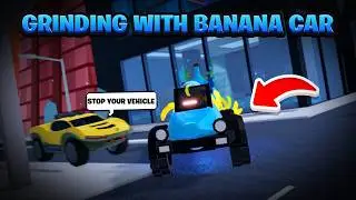 Катаюсь на банановой машинке в Roblox Jailbreak🍌🚕