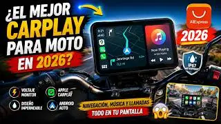 El MEJOR CarPlay para Moto  de aliexpress 2025 🚀 | Navegaci&oacute;n Inteligente, Resistente y Inal&aacute;mbrica😱