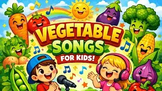 Vegetable Songs For Kids🥕🥦🌽🍆 |Learn Vegetables Names| Nursery Rhymes And Kids Songs 