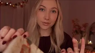 ASMR Boutique Scarf Styling ✨ Gentle Fabric Adjustments, Observing You, Soft Sounds 🍂
