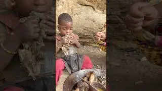 Living with the Hadzabe: Wild Meat Feast Deep in the African Bush #hadzabetribe #wildilfe #food