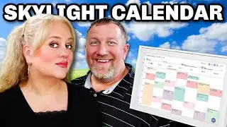 How We Keep Our Family Of 23 Organized with the Skylight Digital Calendar!