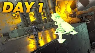 SOLO Claiming An Unknown Hidden Base Location Day 1 - Ark
