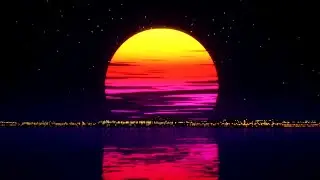 Synthwave and Vaporwave Sunset DJ live mix