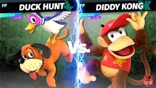 Super Smash Bros Ultimate Amiibo Fights Duck Hunt vs the World #34 vs Diddy Kong