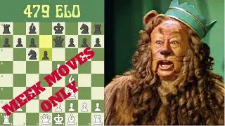COWARD CHESS SPEEDRUN: Meek Moves Only (479 elo)