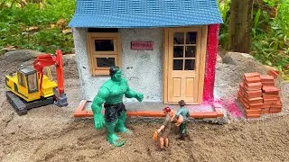 DIY House Burned Down | Hulk Came to Rebuild an Epic Mini House _ MiniCountryside