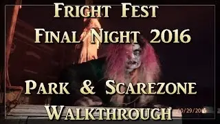 Six Flag's Fright Fest - Park & Scarezone (Final Weekend) 2016