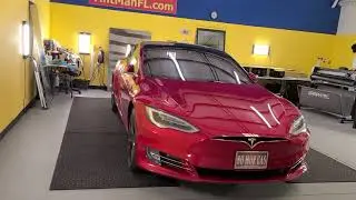 Tesla Model S Windows Tinted at Tint Man Window Tinting's Winter Garden Location with Xpel Ceramic