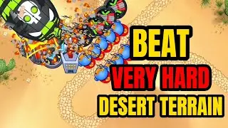 How to BEAT Very Hard DESERT TERRAIN in Bloons Monkey City... 🐵