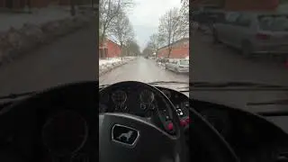 Stockholm-POV-Free Ride with  MAN Lion's City Sl Articulated Bus 173-Drivers View#167