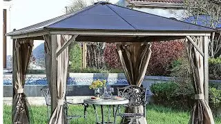 #Outdoorgazebo installation steps | 2021 permanent #patiogazebo | 10x10 gazebo with netting