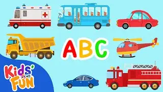 ABC Song | Vehicles ABC Song | Alphabet Vehicles | Learn Vehicles | Alphabet Transport | Kids' Fun