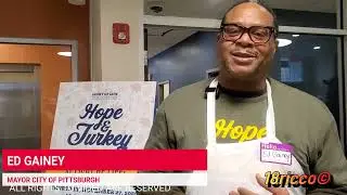 MAYOR ED GAINEY HELP SERVING THANKSGIVING MEALS AT LIGHT OF LIFE RESCUE MISSION 