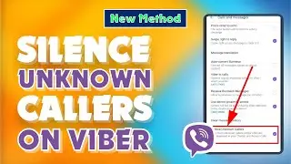 How to Silence Unknown Callers on Viber 2024 | Skill Wave |