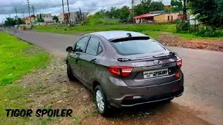My Tata tigor got sporty spoiler | tigor spoiler | modified tigor | wonder cars |