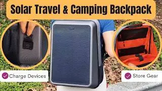Charge Devices & Carry Gear for Travel & Camping | CHREDSUN 13W Solar Charging Backpack