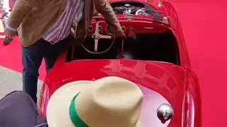1952 SIATA 300 BC LOUD STARTUP AND REVVING AT  LUGANO ELEGANCE 2024 WITH PEBBLE BEACH JUDGES #loud