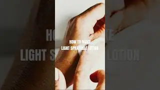 How to make Light Sprayable Lotion #lotioncrafter #cosmetics #skincareproduct #lotion #personalcare