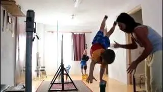 Giuliano is assisted by mommy