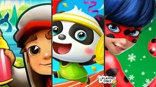 Subway Surfers [ICELAND, EASTER 2020] VS Little Panda Run VS Miraculous Ladybug & Cat Noir