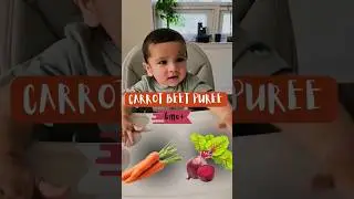 Baby's First Foods - Carrot Beet Puree #babyledweaning #baby #firstfoods #healthy #vegetarian
