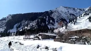 Heavy snowfall  in gabral swat