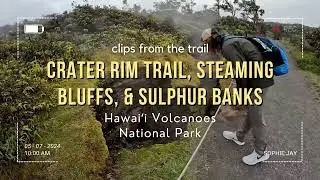 Hawaiʻi Volcanoes | Hiking the Crater Rim Trail (West) [2.7k HD]