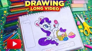 How to colour rarity coloring pencil work art drawing cartoon pony 